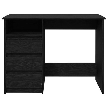 vidaXL Γραφείο Μαύρο 102x50x75cm από Επεξεργασμένο Ξύλο 1 τεμ.