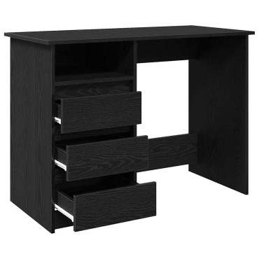 vidaXL Γραφείο Μαύρο 102x50x75cm από Επεξεργασμένο Ξύλο 1 τεμ.