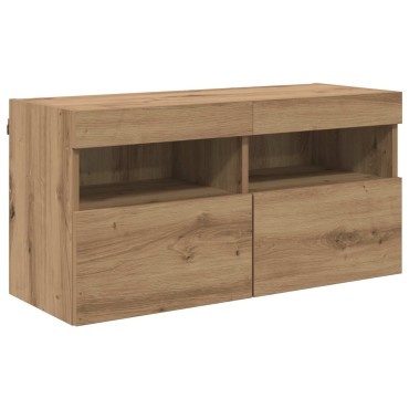 vidaXL Μονάδα Τοίχου Τηλεόρασης 4 τμχ. Artisan Oak Επεξεργασμένο Ξύλο