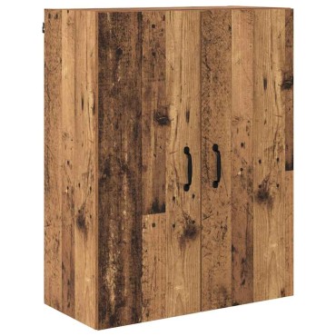 Highboard Επιτοίχιο Παλιό Ξύλο 69,5x34x180cm Επεξεργασμένο ξύλο 1 τεμ.