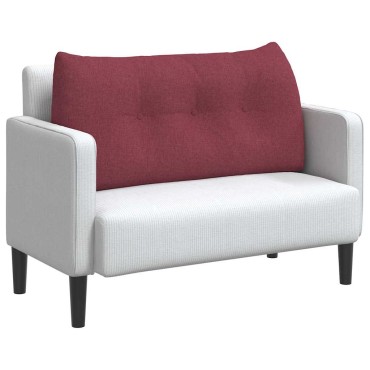 vidaXL Μαξιλάρι Πλάτης Κόκκινο 100 x 24 x 50 εκ ύφασμα