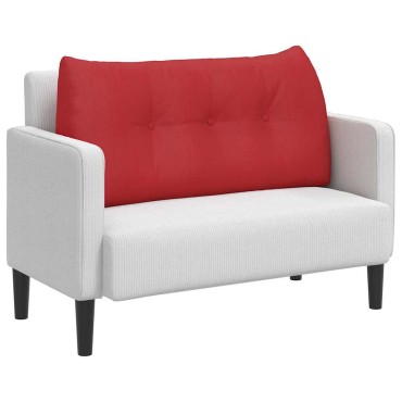 vidaXL Μαξιλάρι Πλάτης Κόκκινο 100 x 24 x 50 εκ ύφασμα