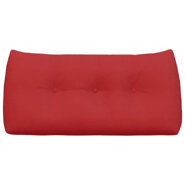 vidaXL Μαξιλάρι Πλάτης Κόκκινο 100 x 24 x 50 εκ ύφασμα