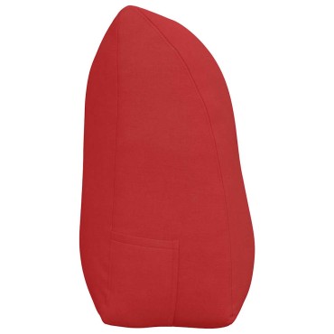 vidaXL Μαξιλάρι Πλάτης Κόκκινο 100 x 24 x 50 εκ ύφασμα