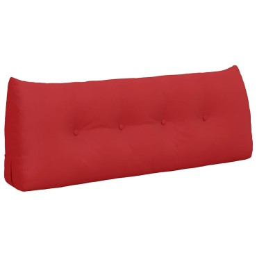 vidaXL Μαξιλάρι Πλάτης Κόκκινο 120 x 24 x 50 εκ ύφασμα