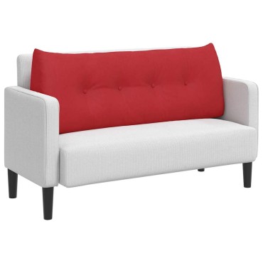 vidaXL Μαξιλάρι Πλάτης Κόκκινο 120 x 24 x 50 εκ ύφασμα