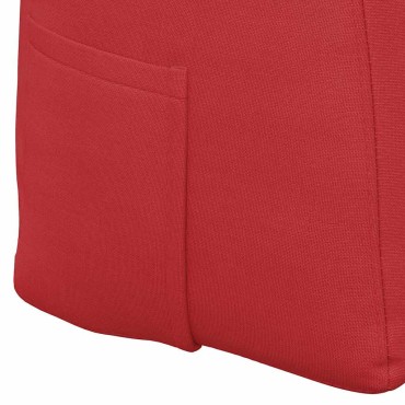 vidaXL Μαξιλάρι Πλάτης Κόκκινο 120 x 24 x 50 εκ ύφασμα