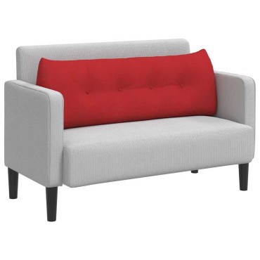 vidaXL Μαξιλάρι Πλάτης Κόκκινο 140 x 24 x 50 εκ ύφασμα