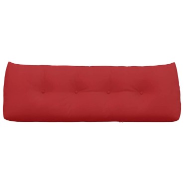 vidaXL Μαξιλάρι Πλάτης Κόκκινο 140 x 24 x 50 εκ ύφασμα