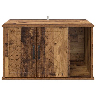 vidaXL Σπίτι Γάτας Παλαιωμένο ξύλο 85 x 55 x 50,5 εκ