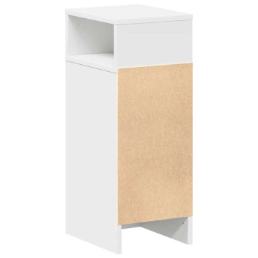 vidaXL Κομοδίνα 2 τεμ. με συρτάρι Λευκό 25x31x66cm