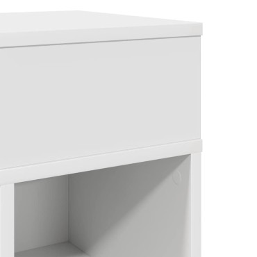 vidaXL Κομοδίνα 2 τεμ. με συρτάρι Λευκό 25x31x66cm