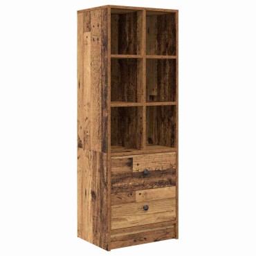 vidaXL Γραφείο Παλιό ξύλο 115,5x40x127cm 2 τμχ. 1 τεμ.