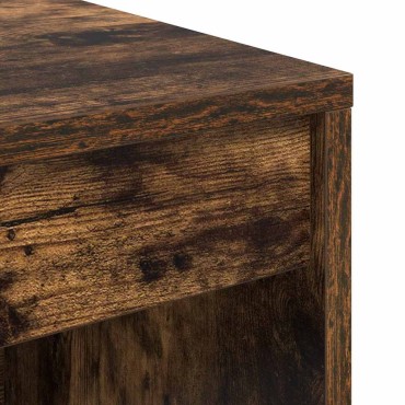 vidaXL Γραφείο Καπνιστό Δρύς 135,5x40x127cm 2 τμχ. 1 τεμ.