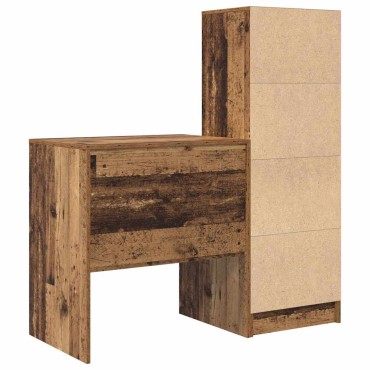 vidaXL Γραφείο Παλιό ξύλο 115,5x50x127cm 2 τμχ. 1 τεμ.