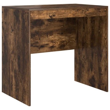 vidaXL Γραφείο Καπνιστό Δρύς 125,5x50x127cm 2 τμχ. 1 τεμ.