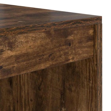 vidaXL Γραφείο Καπνιστό Δρύς 145.5x50x127cm 2 τμχ. 1 τεμ.