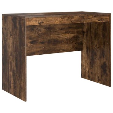 vidaXL Γραφείο Καπνιστό Δρύς 145.5x50x127cm 2 τμχ. 1 τεμ.