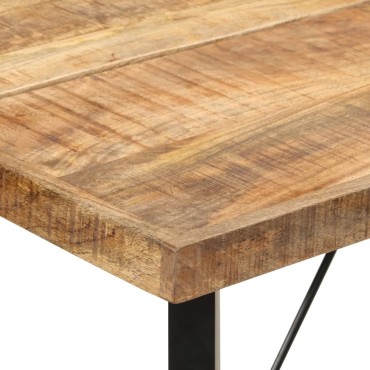 vidaXL Τραπέζι Μπαρ 150x70x107cm από Μασίφ Ξύλο Μάνγκο & Σίδηρο 1 τεμ.