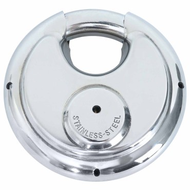 vidaXL Κλειδώματα Discus με Κλειδιά 12 τμχ. Ασημί 8 x 2.8 x 8 εκ