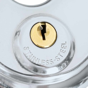 vidaXL Κλειδώματα Discus με Κλειδιά 12 τμχ. Ασημί 9 x 2.8 x 9 εκ