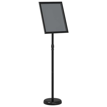 vidaXL Εκθεσιακές Οθόνες Μαύρο 25 x 25 x 125 εκ Αλουμίνιο