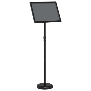 vidaXL Εκθεσιακές Οθόνες Μαύρο 25 x 25 x 125 εκ Αλουμίνιο