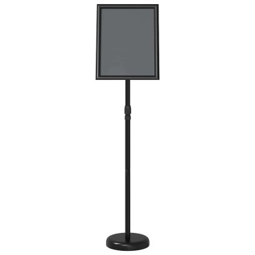 vidaXL Εκθεσιακές Οθόνες Μαύρο 25 x 25 x 125 εκ Αλουμίνιο