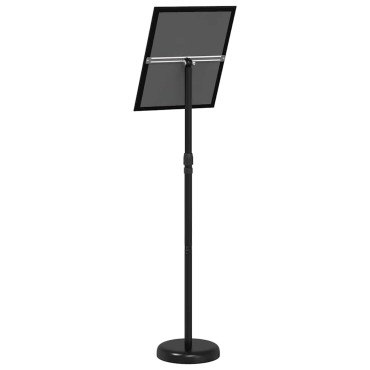vidaXL Εκθεσιακές Οθόνες Μαύρο 25 x 25 x 125 εκ Αλουμίνιο