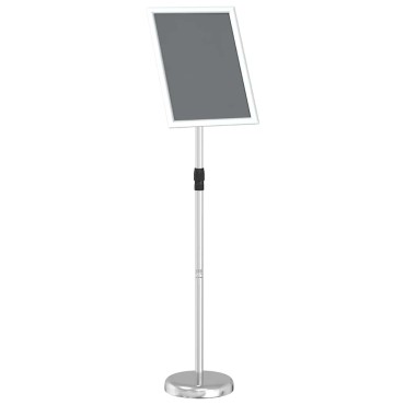 vidaXL Εκθεσιακές Οθόνες Ασημί 30 x 25 x 128 εκ Αλουμίνιο
