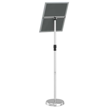vidaXL Εκθεσιακές Οθόνες Ασημί 30 x 25 x 128 εκ Αλουμίνιο