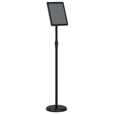 vidaXL Εκθεσιακές Οθόνες Μαύρο 25 x 25 x 125 εκ Αλουμίνιο