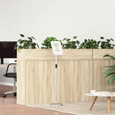 vidaXL Εκθεσιακές Οθόνες Ασημί 25 x 25 x 125 εκ Αλουμίνιο