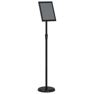 vidaXL Εκθεσιακές Οθόνες Μαύρο 25 x 25 x 125 εκ Αλουμίνιο