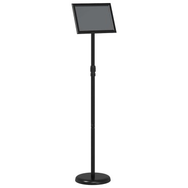 vidaXL Εκθεσιακές Οθόνες Μαύρο 25 x 25 x 125 εκ Αλουμίνιο