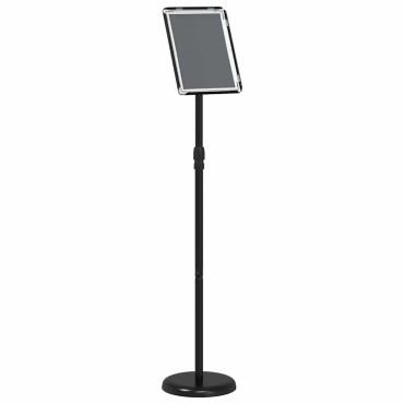 vidaXL Εκθεσιακές Οθόνες Μαύρο 25 x 25 x 125 εκ Αλουμίνιο