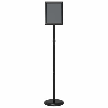 vidaXL Εκθεσιακές Οθόνες Μαύρο 25 x 25 x 125 εκ Αλουμίνιο