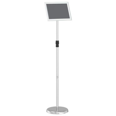 vidaXL Εκθεσιακές Οθόνες Ασημί 25 x 25 x 125 εκ Αλουμίνιο