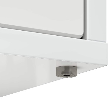 vidaXL Σπίτι Γάτας Λαμπερό Λευκό 53 x 52 x 62 εκ Επεξεργασμένο Ξύλο