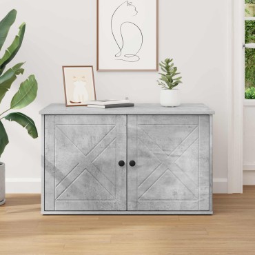 vidaXL Σπίτι Γάτας Σκυρόδεμα 85 x 55 x 50,5 εκ Επεξεργασμένο Ξύλο