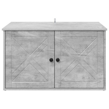vidaXL Σπίτι Γάτας Σκυρόδεμα 85 x 55 x 50,5 εκ Επεξεργασμένο Ξύλο