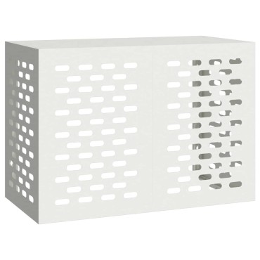 vidaXL Κάλυμμα κλιματιστικού Λευκό 100 x 50 x 70 cm