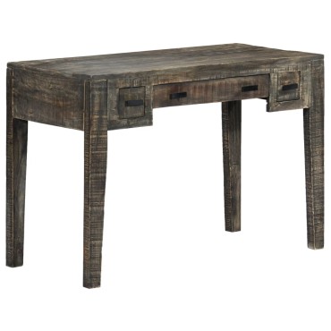 vidaXL Γραφείο Μαύρο 110x50x75cm από Μασίφ Ξύλο Μάνγκο 1 τεμ.