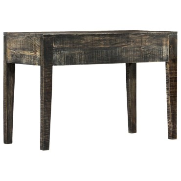 vidaXL Γραφείο Μαύρο 110x50x75cm από Μασίφ Ξύλο Μάνγκο 1 τεμ.