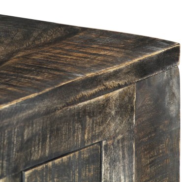 vidaXL Γραφείο Μαύρο 110x50x75cm από Μασίφ Ξύλο Μάνγκο 1 τεμ.