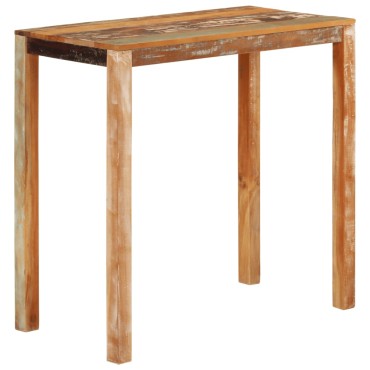 vidaXL Τραπέζι Μπαρ 112x55x108cm από Μασίφ Ανακυκλωμένο Ξύλο 1 τεμ.