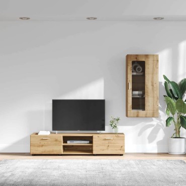 vidaXL Σετ επίπλου τηλεόρασης FLORIN 3 τμχ. Artisan Oak