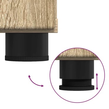 vidaXL Πλαϊνό γραφείο με ράφι FLORIN Δρύς Sonoma 55,5x29x100 εκ