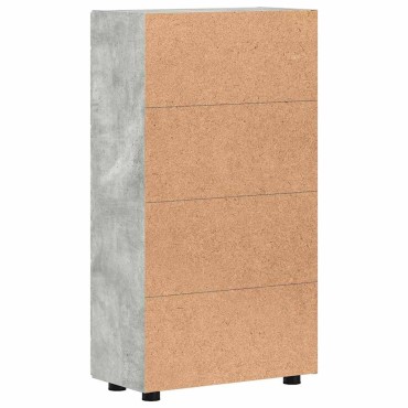vidaXL Πλαϊνό γραφείο FLORIN 55,5x29x100cm Σκυρόδεμα Γκρι