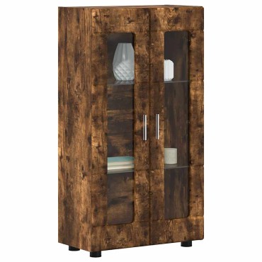 vidaXL Πλαϊνό γραφείο FLORIN 55,5x29x100cm Καπνισμένο Ξύλο Δρυός